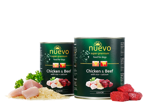 Nuevo Chicken Beef Rice for Junior - Зоомагазин R-cat.by