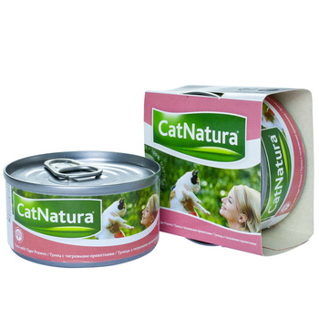 Cat Natura Тунец с тигровыми креветками - Зоомагазин R-cat.by