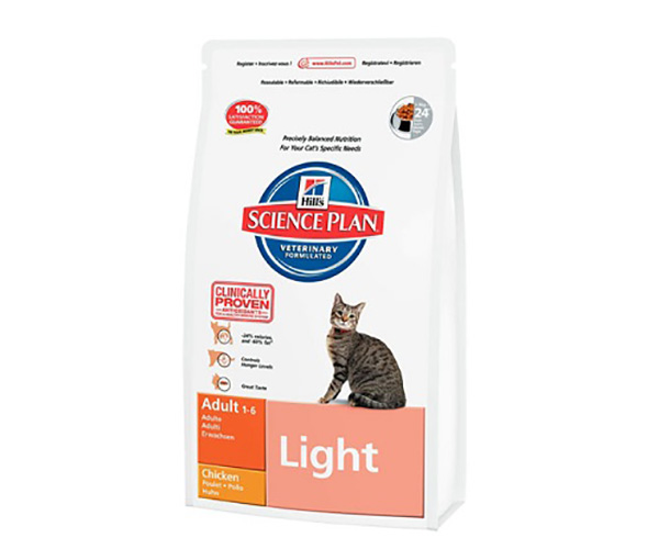 Hills Science Plan Feline Adult Light Chicken - Зоомагазин R-cat.by