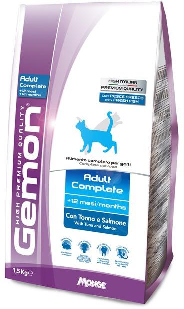 Gemon Cat Adult (Тунец и лосось) - Зоомагазин R-cat.by