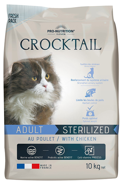 Flatazor Crocktail Adult Sterilized with Chicken - Зоомагазин R-cat.by