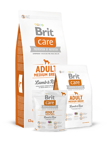 Brit Care Adult Medium Breed Lamb & Rice