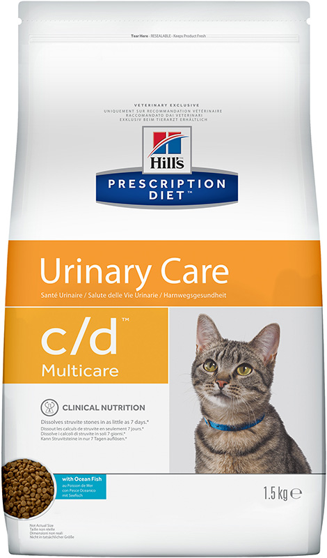 Hill's Prescription Diet c/d Multicare Urinary Care (Рыба) - Зоомагазин R-cat.by