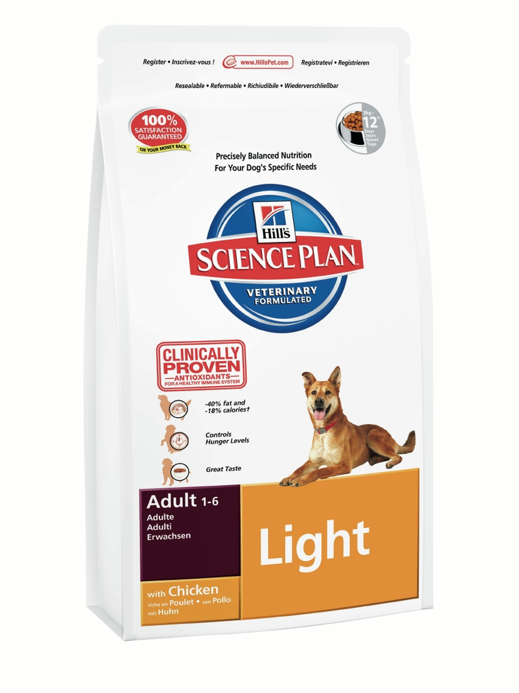 Hill's Science Plan Canine Adult Light - Зоомагазин R-cat.by