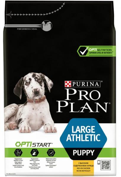 Pro Plan Puppy Large Athletic (Курица, рис) - Зоомагазин R-cat.by