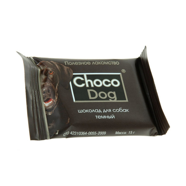 Choco Dog Шоколад темный 15 г (10 шт) - Зоомагазин R-cat.by