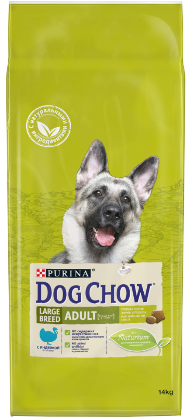 Dog Chow Adult Large Breed (индейка) - Зоомагазин R-cat.by