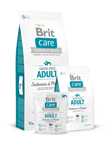 Brit Care Grain-free Adult Salmon & Potato - Зоомагазин R-cat.by