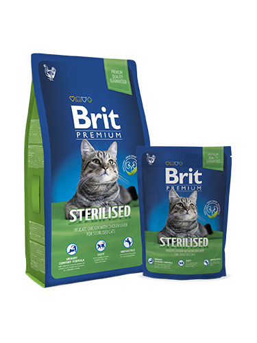 Brit Premium Cat Sterilised - Зоомагазин R-cat.by