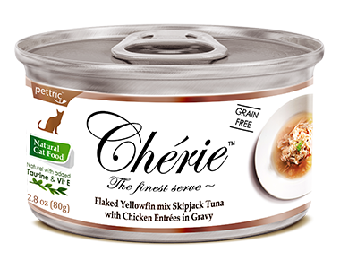 Pettric Chérie Yellowfin mix Skipjack Tuna with Chicken - Зоомагазин R-cat.by