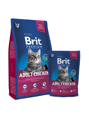 Brit Premium Cat Adult Chicken - Зоомагазин R-cat.by