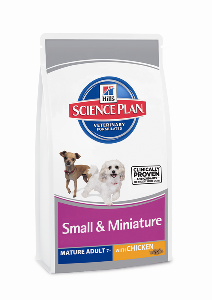 Hill's Science Plan Small&Miniature Mature Adult 7+ Chicken - Зоомагазин R-cat.by