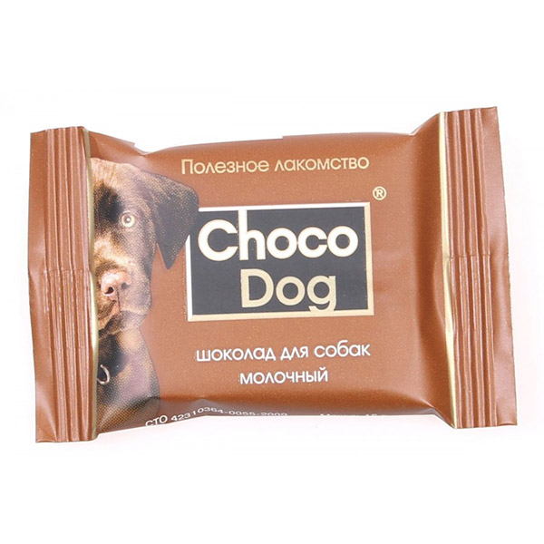 Choco Dog Шоколад молочный 15 г (10 шт) - Зоомагазин R-cat.by