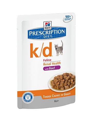 Hills Prescription Diet k/d Feline with Beef - Зоомагазин R-cat.by