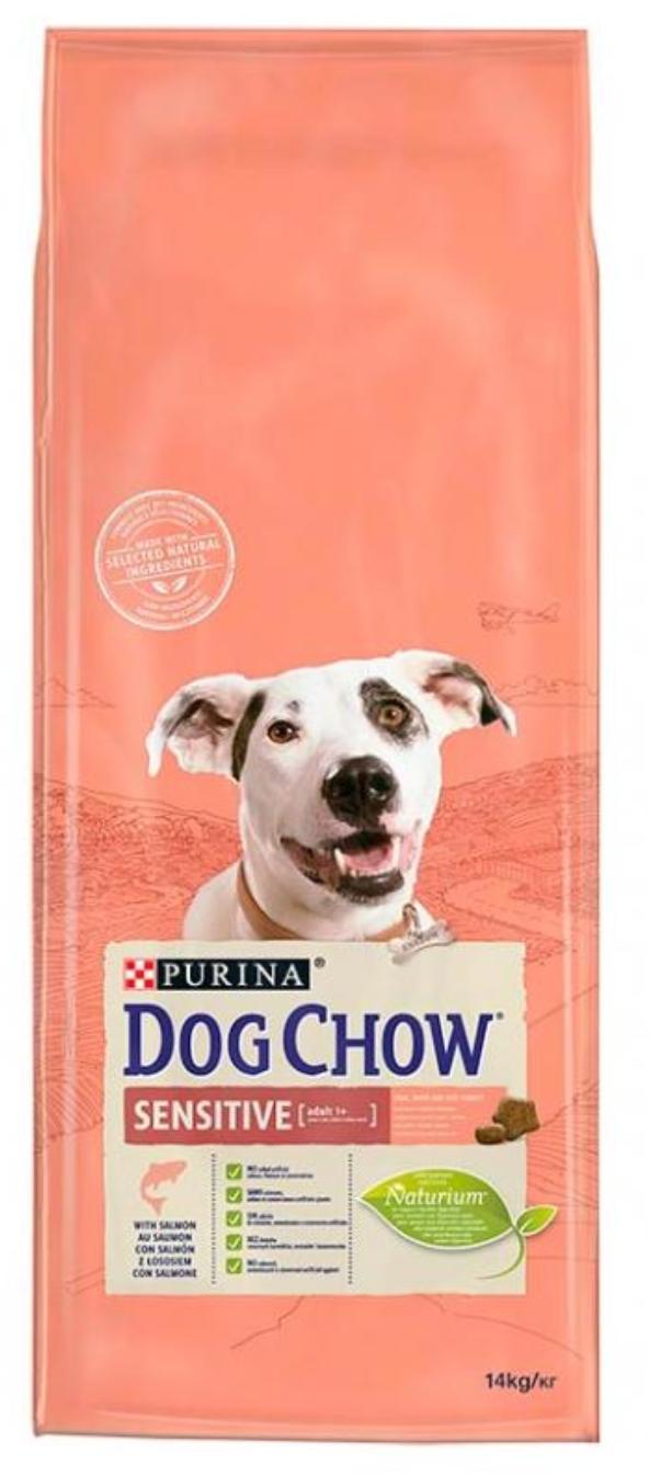 Dog Chow Adult Sensitive (лосось) - Зоомагазин R-cat.by