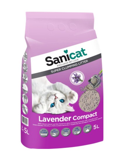 Sanicat Compact Lavanda - Зоомагазин R-cat.by