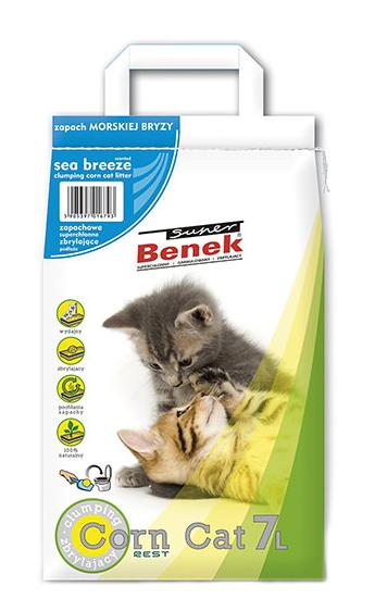 Super Benek "Corn Cat" Морской бриз - Зоомагазин R-cat.by