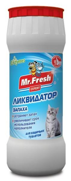 Mr. Fresh Ликвидатор запаха 2в1, 500 г (порошок) - Зоомагазин R-cat.by