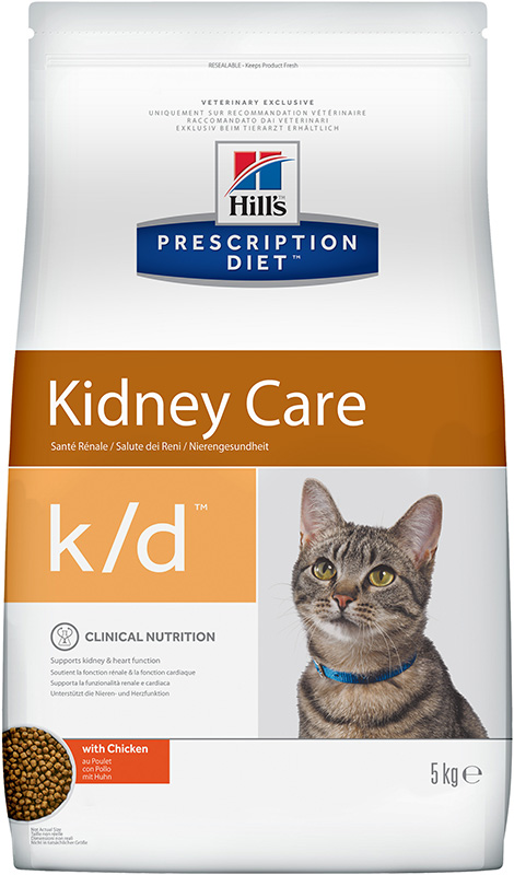 Hill's Prescription Diet k/d Kidney Care для кошек (курица) - Зоомагазин R-cat.by