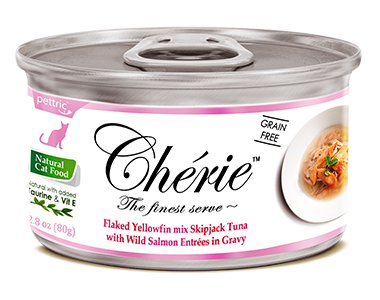 Pettric Chérie Yellowfin mix Skipjack Tuna with Salmon - Зоомагазин R-cat.by