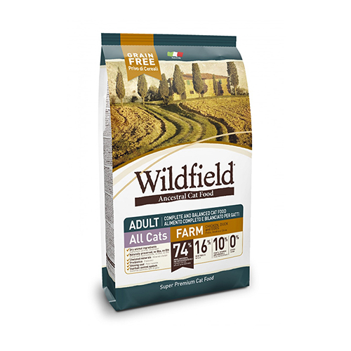 Wildfield Adult All Cats Farm Pork - Зоомагазин R-cat.by