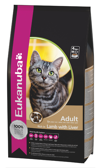 Eukanuba Adult with Lamb&Liver - Зоомагазин R-cat.by