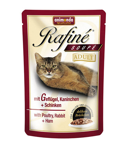 Rafine Soupe Adult with Poultry, Rabbit and Ham - Зоомагазин R-cat.by