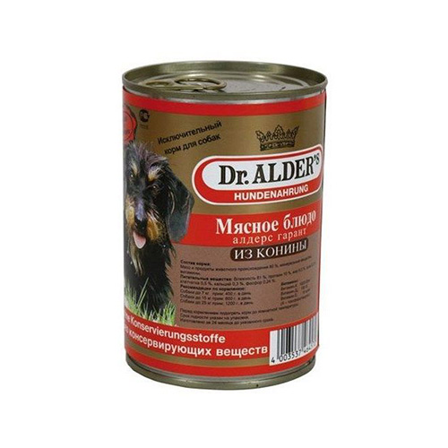 Dr. Alder's Мясное блюдо из конины - Зоомагазин R-cat.by